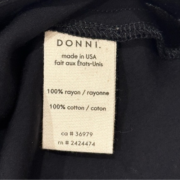 NWT Donni Satiny Tube Top Medium Black Satin Revolve Chic - Picture 8 of 11